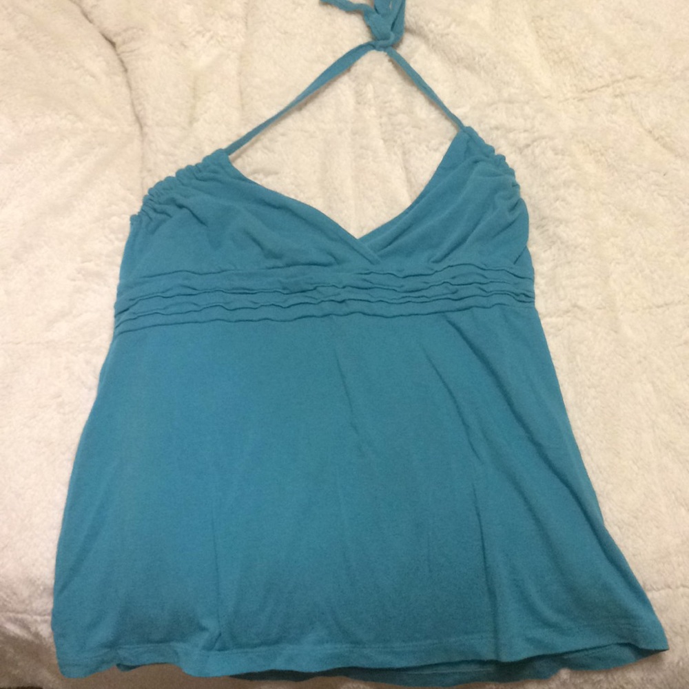 SO Wear it declare it/ blue halter top Sz XL